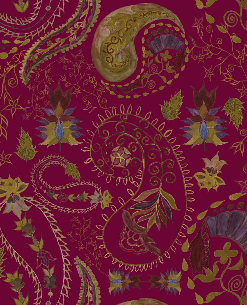 Pañuelo Hombre Turmalina Rubelita - Ana Cristina P.D. Design